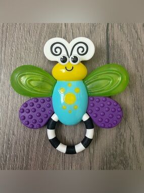 Sassy Flutterby Baby Teether Toy Water-Filled Soothes Gums Variety Of Texture